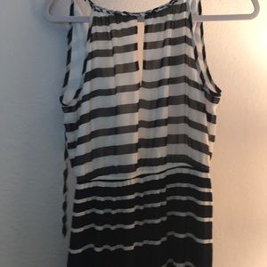 Sleeveless striped dress